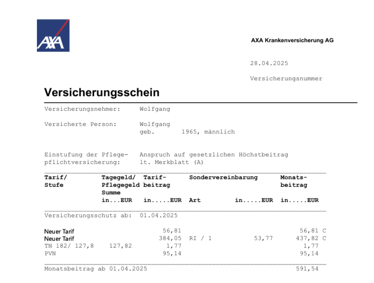 AXA Beitragserhöhung 2026 - Jetzt Beiträge senken!